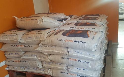 A poultry feed manufacturer financed by ZADT to supply smallholder farmers with feed for poultry production,